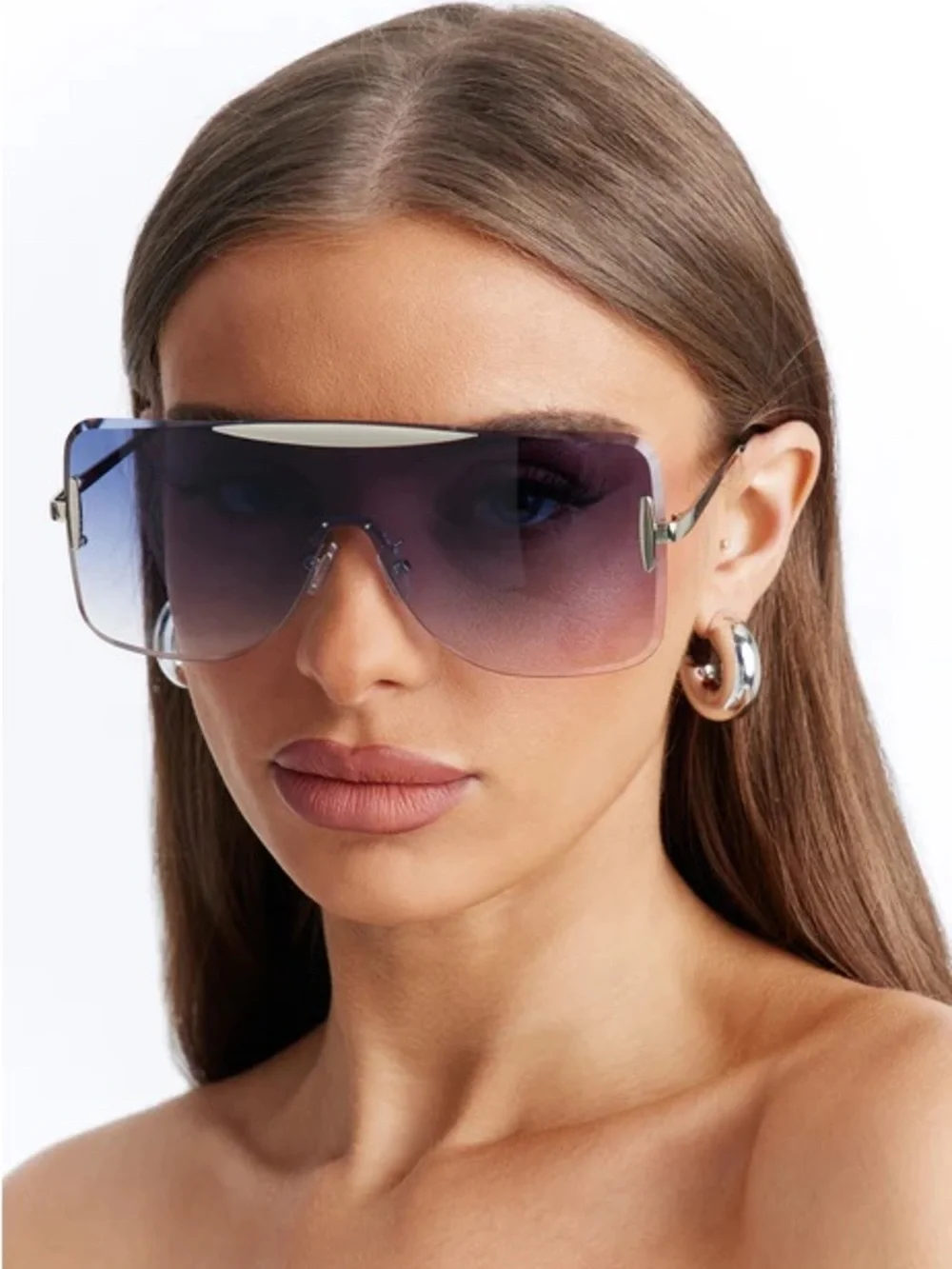 Deep Sky Rimless Sunglasses NEW 🏷️